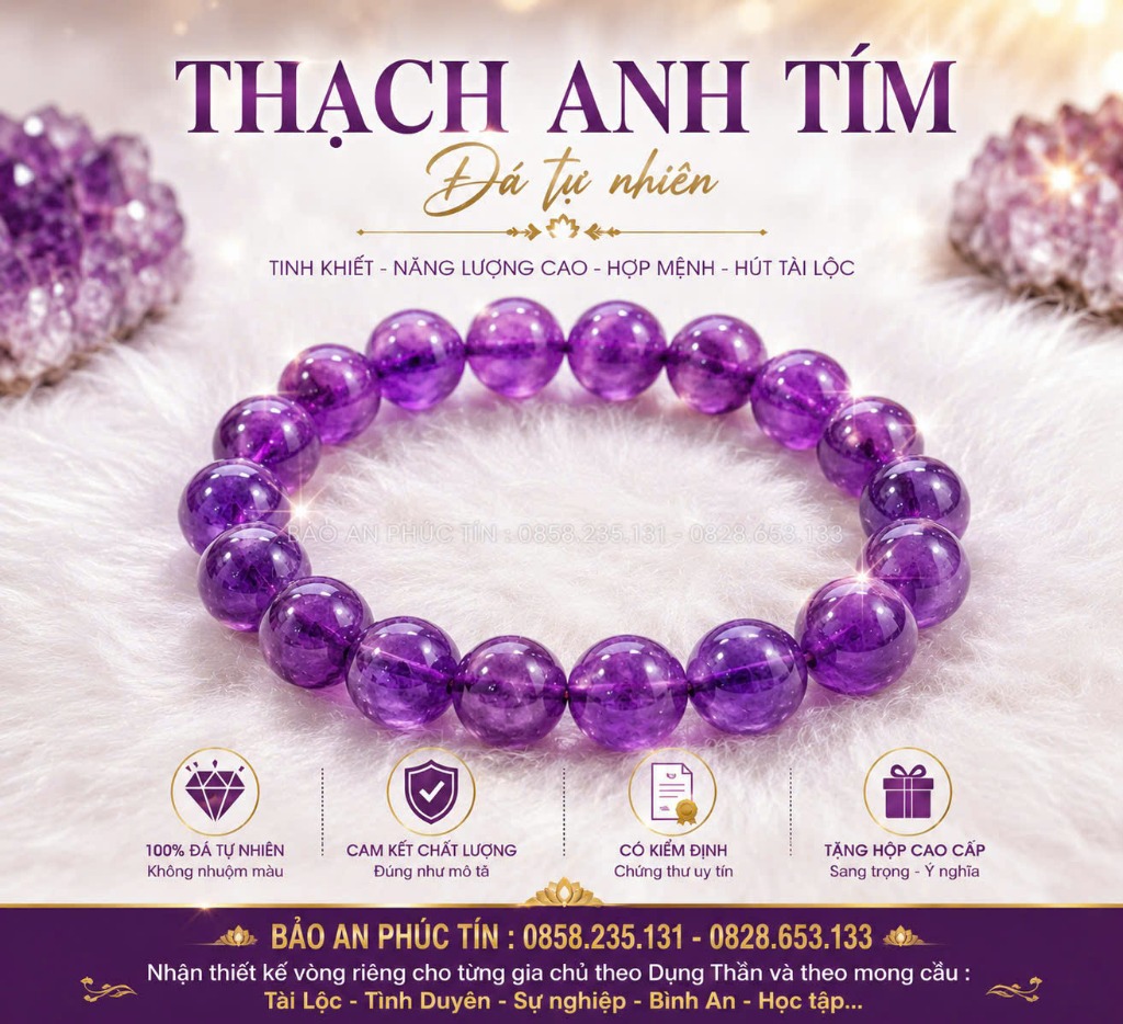 Thạch Anh Tím 8MM